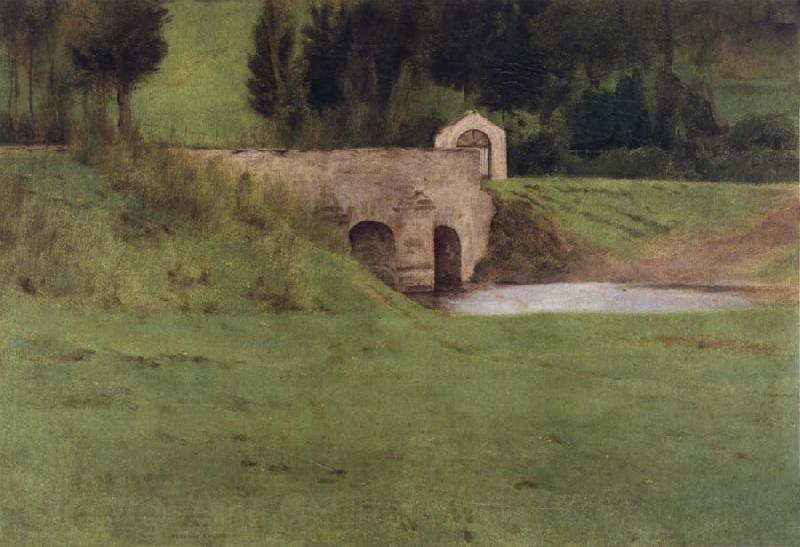 Fernand Khnopff The Bridge at Fosset Norge oil painting art